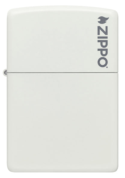 Zippo Classic White Matte Logo Windproof Lighter