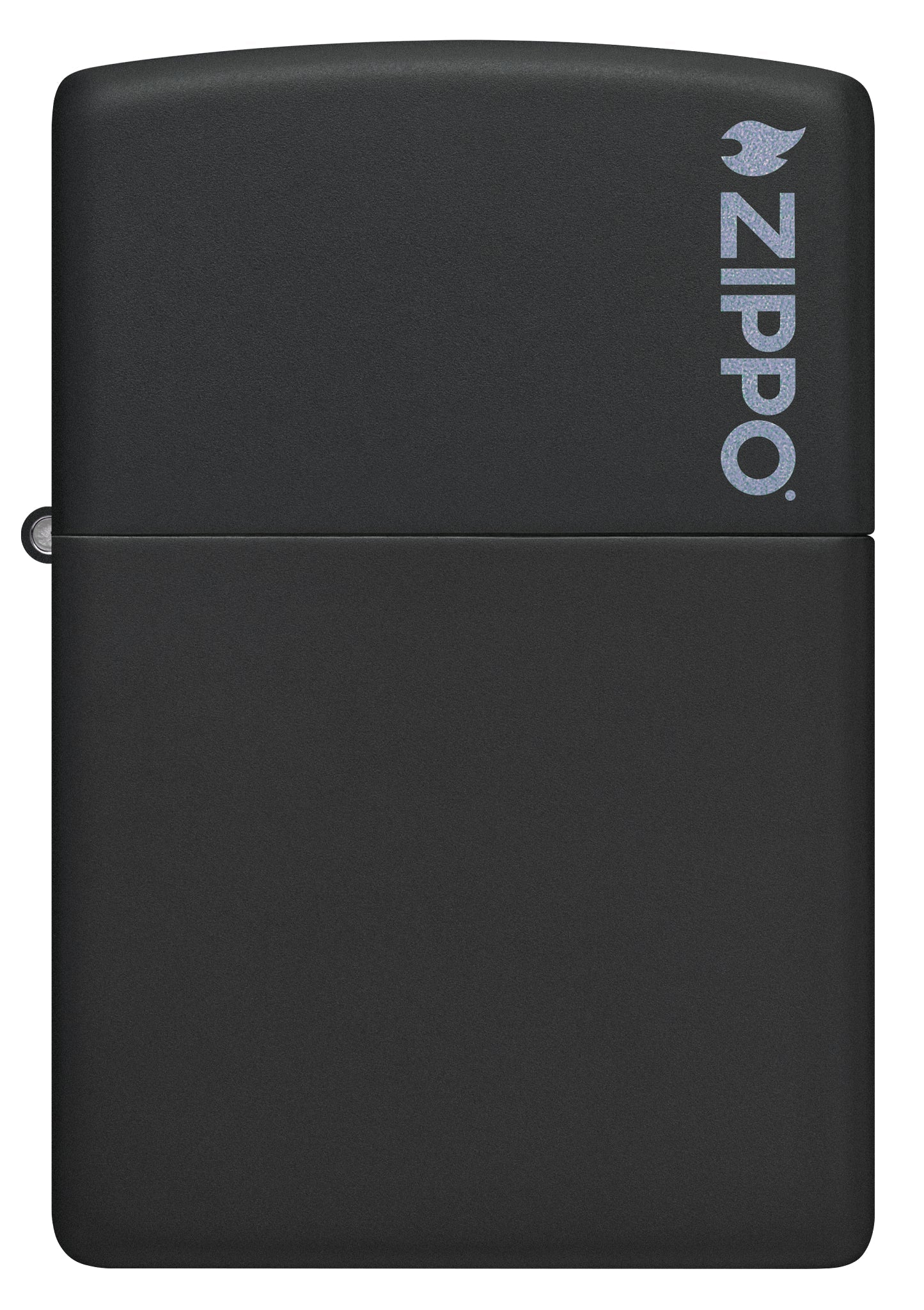 Zippo Classic Black Matte Logo Windproof Lighter