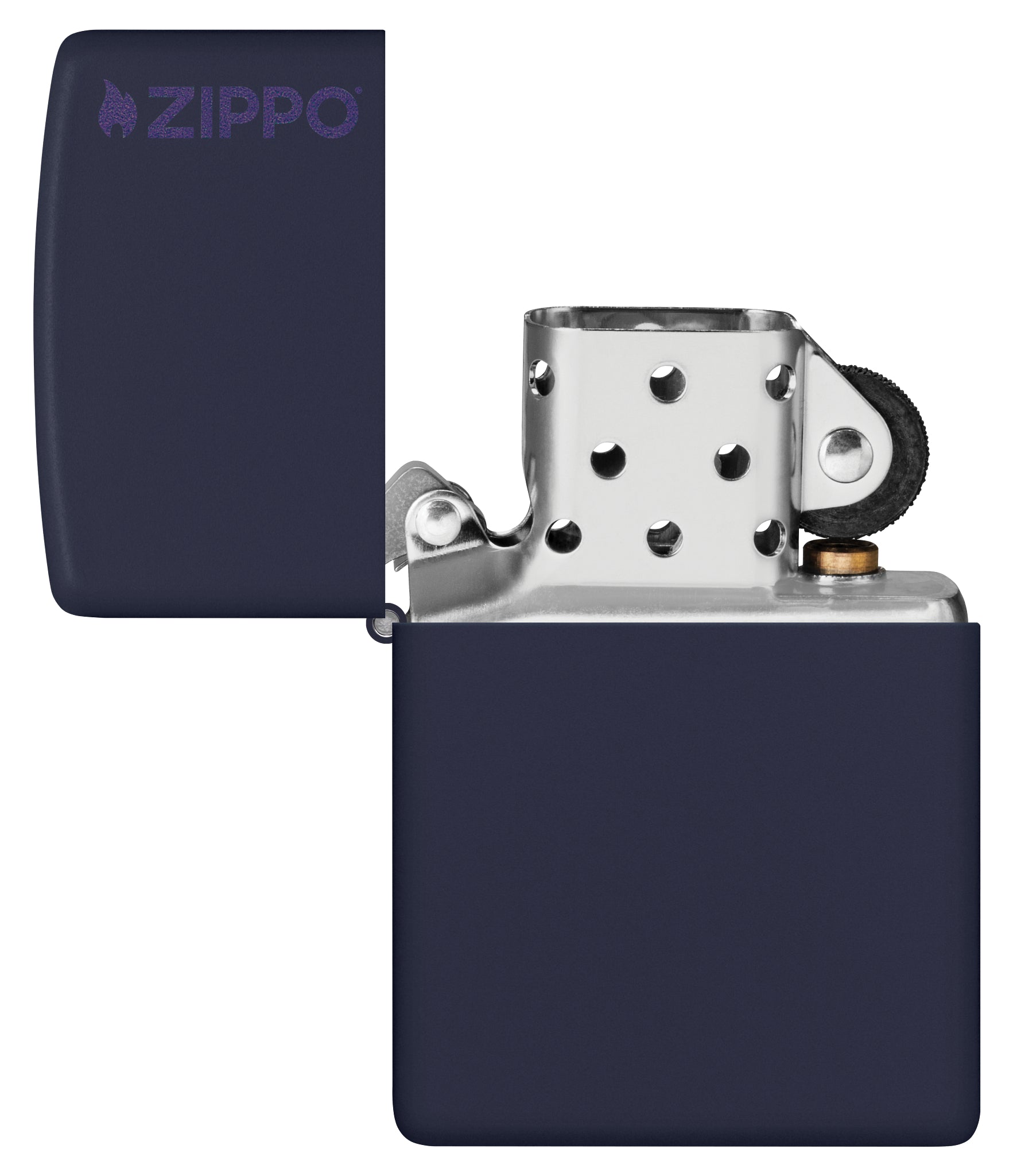 Zippo Classic Navy Matte Logo Windproof Lighter
