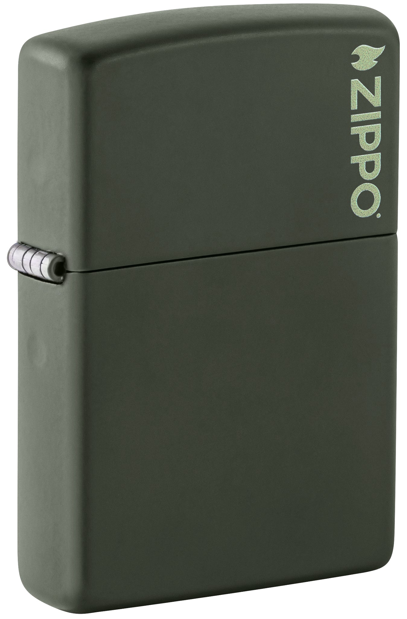 Zippo Classic Logo Green Matte Windproof Lighter