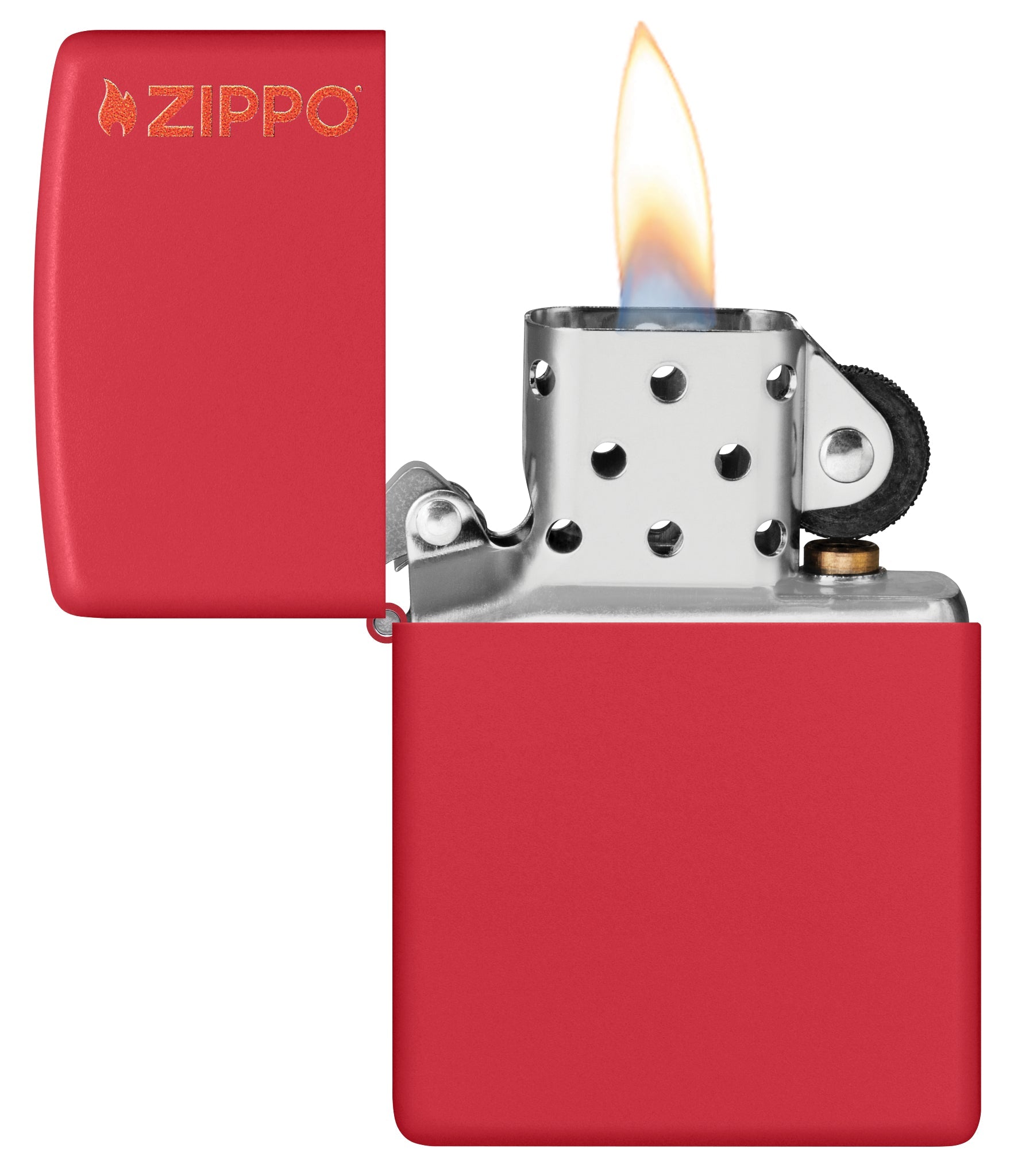 Zippo Classic Red Matte Logo