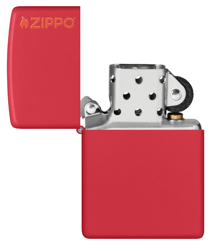 Zippo Classic Red Matte Logo