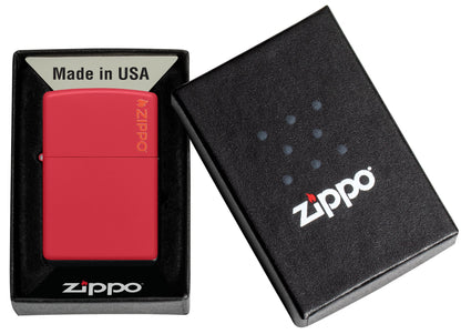 Zippo Classic Red Matte Logo