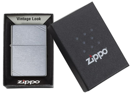 Zippo Street Chrome™ Vintage with Slashes Windproof Lighter
