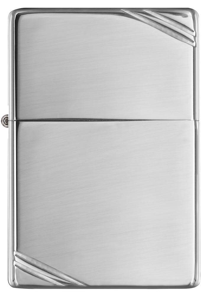 Zippo High Polish Chrome Vintage w/ Slashes Windproof Lighter