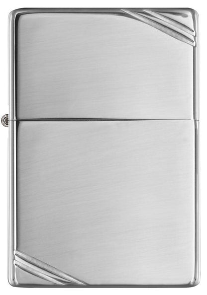 Zippo High Polish Chrome Vintage w/ Slashes Windproof Lighter
