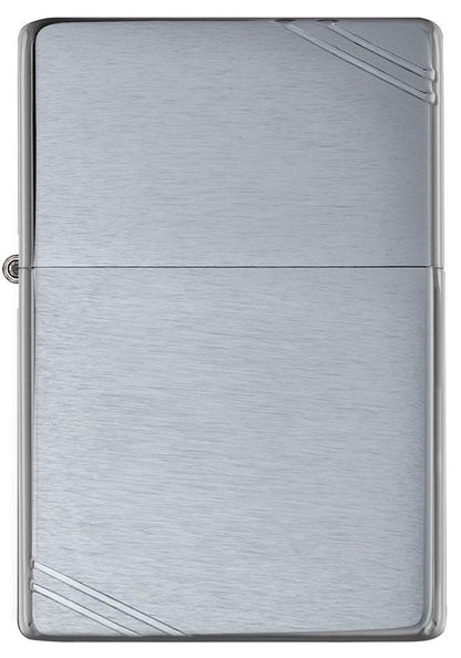 Zippo Vintage w/ Slashes Brushed Chrome Windproof Lighter