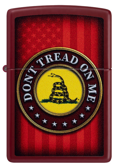 Zippo Dont Tread on Me® Crest Design Red Matte Windproof Lighter