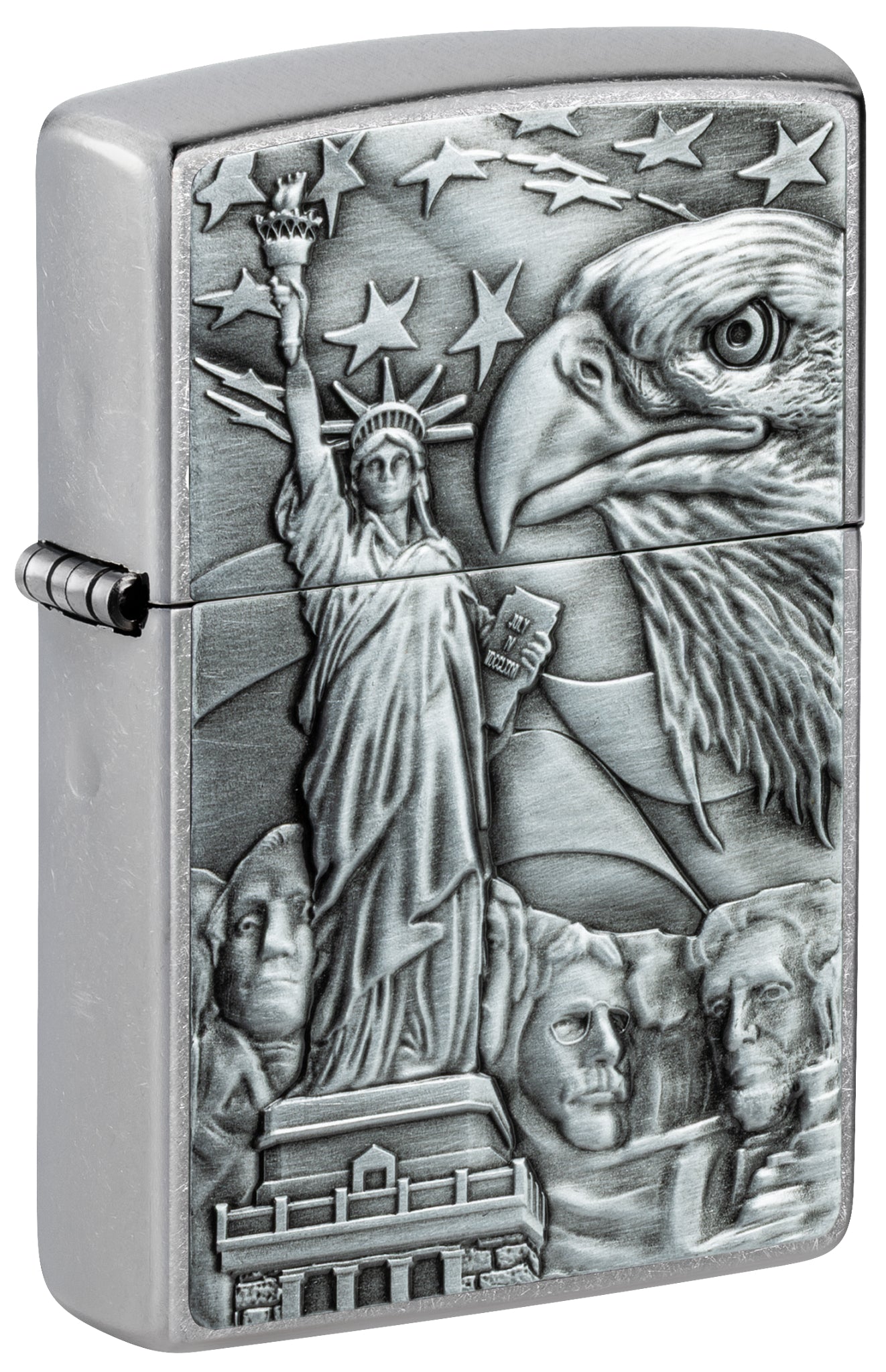 Zippo American Icons Emblem Street Chrome Windproof Lighter