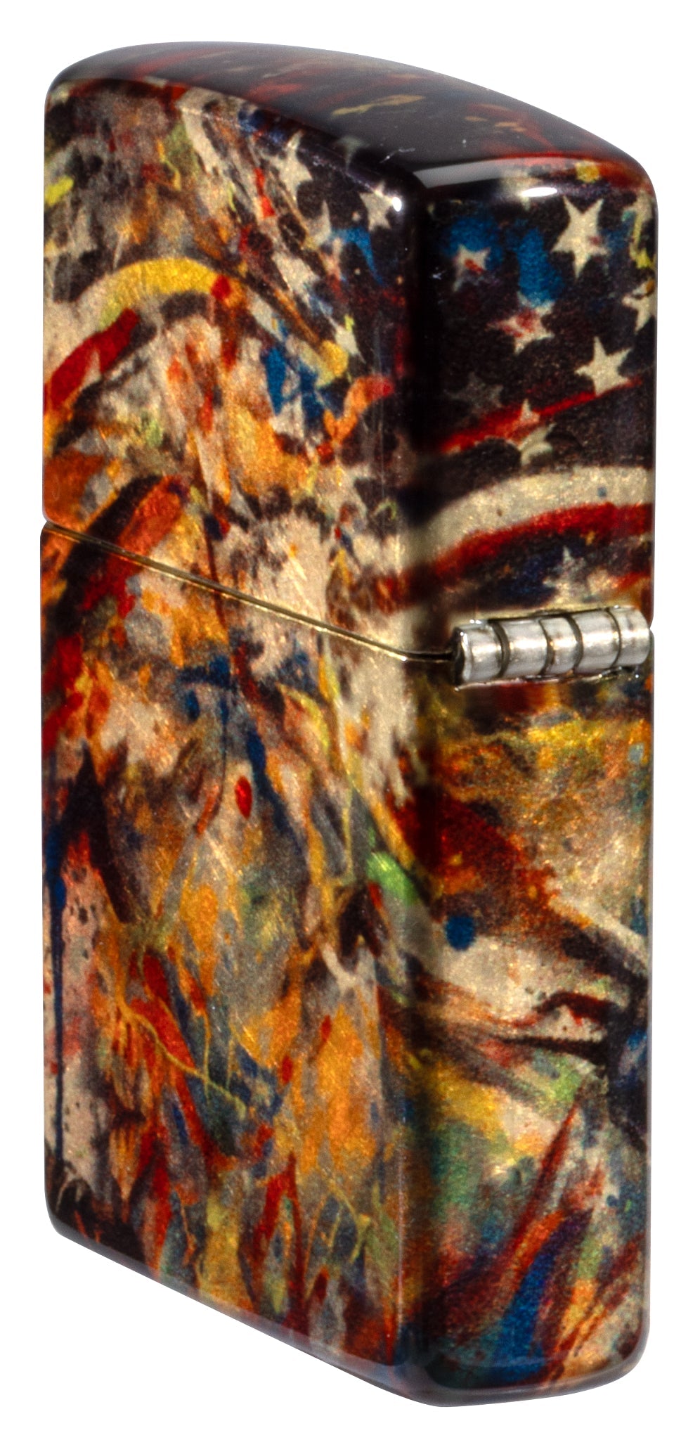 Zippo Uncle Sam Fusion Design 540 Tumbled Brass Windproof Lighter