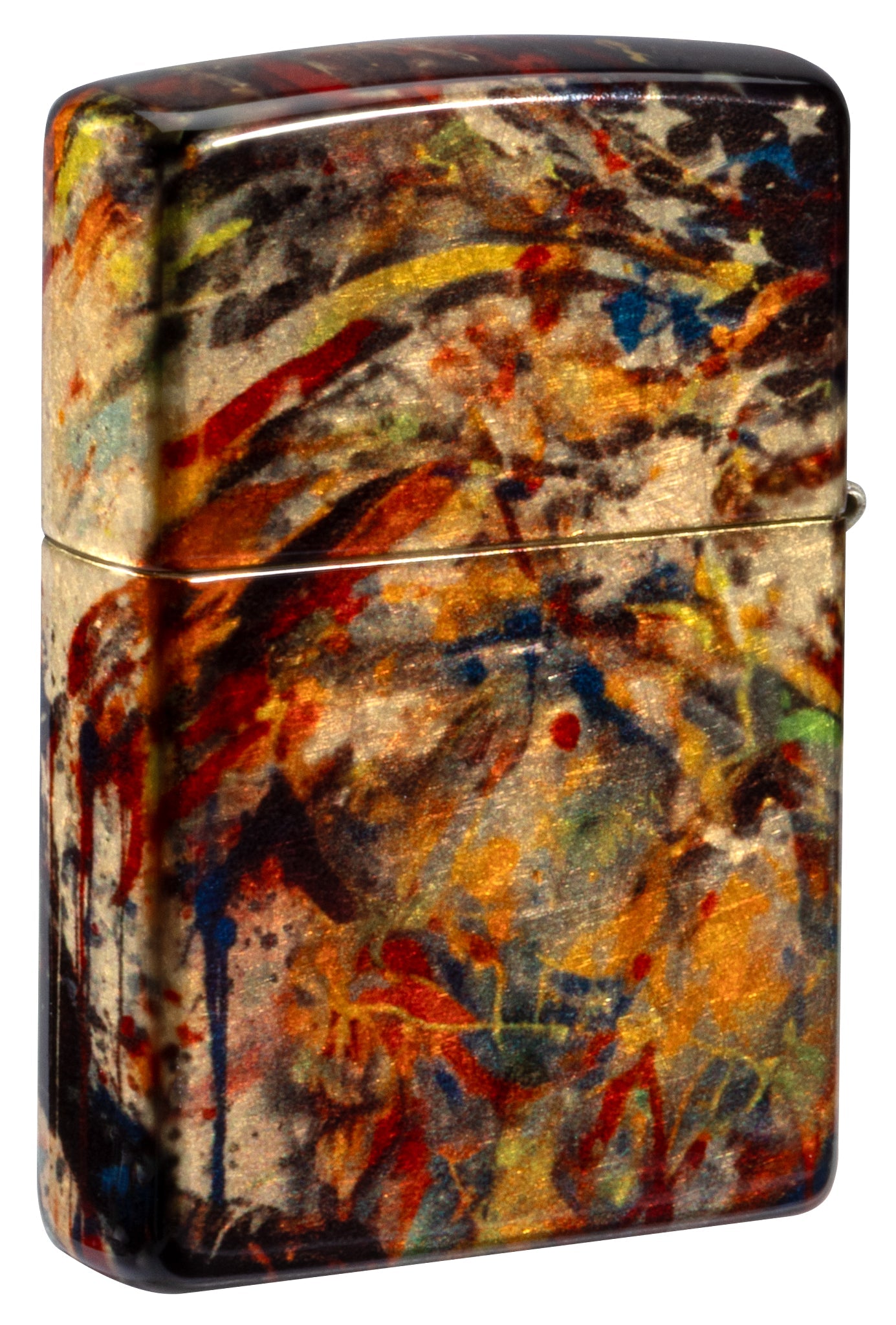 Zippo Uncle Sam Fusion Design 540 Tumbled Brass Windproof Lighter