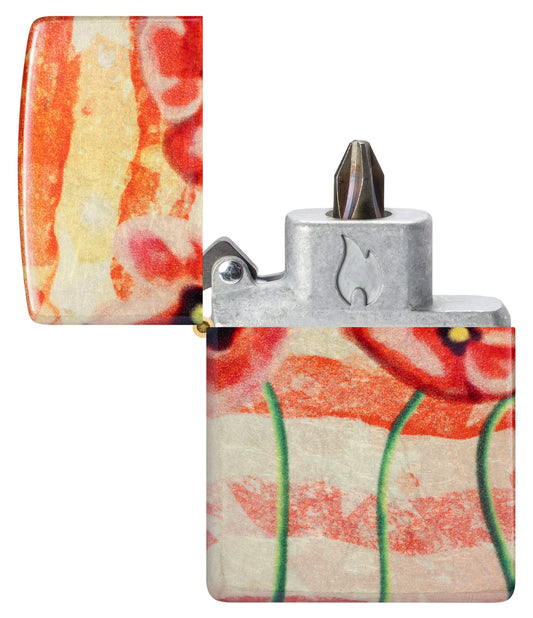 Zippo American Poppie 540 Fusion Windproof Pocket Lighter