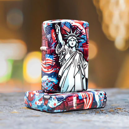 Zippo Lady Liberty Design 540 Matte Windproof Lighter