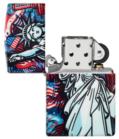 Zippo Lady Liberty Design 540 Matte Windproof Lighter