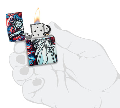 Zippo Lady Liberty Design 540 Matte Windproof Lighter