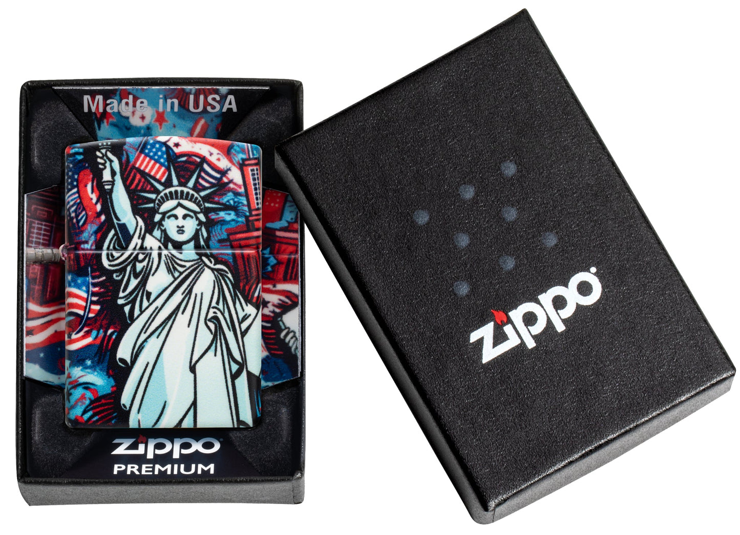 Zippo Lady Liberty Design 540 Matte Windproof Lighter