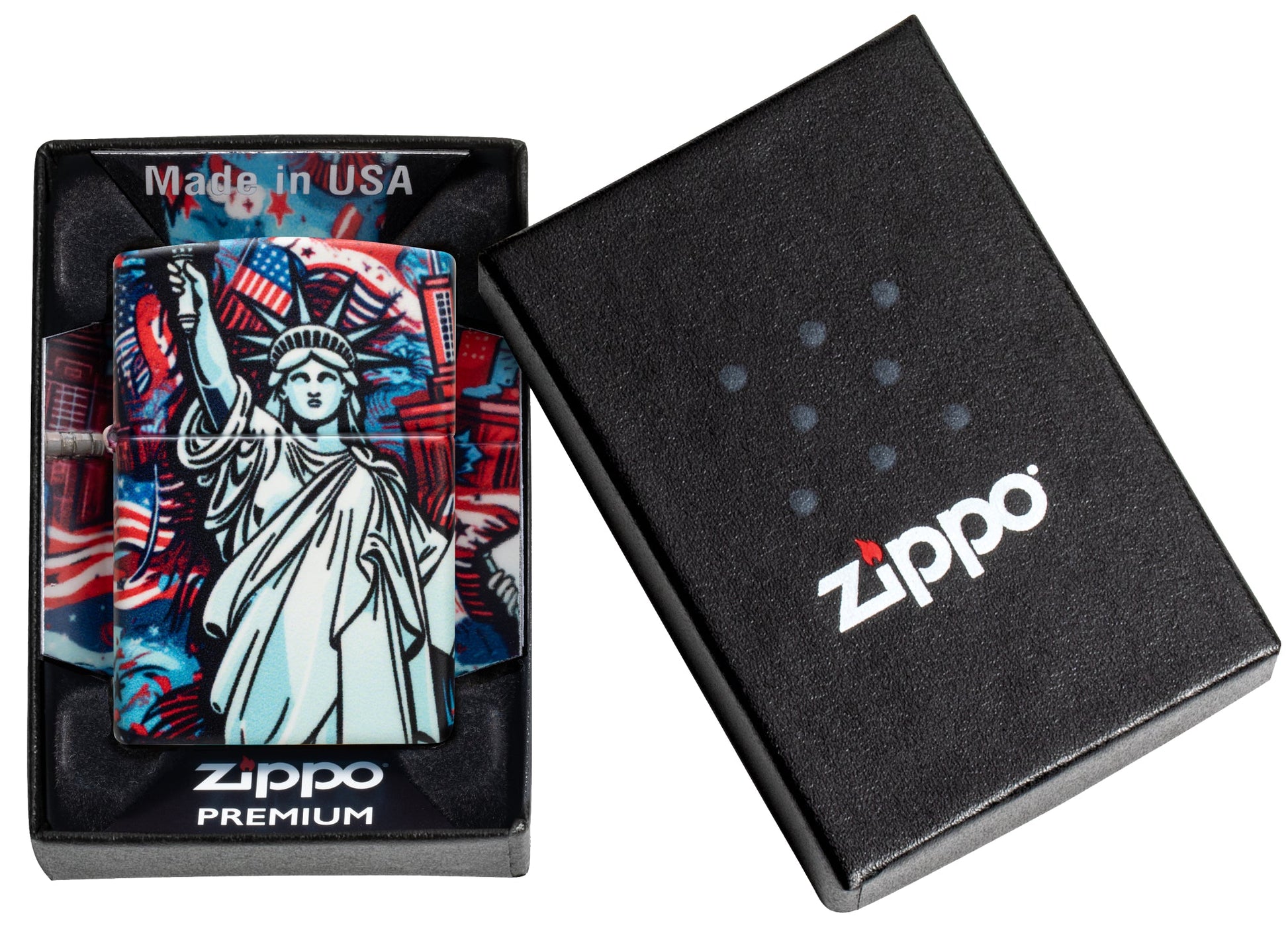 Zippo Lady Liberty Design 540 Matte Windproof Lighter