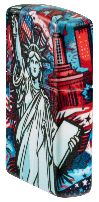 Zippo Lady Liberty Design 540 Matte Windproof Lighter