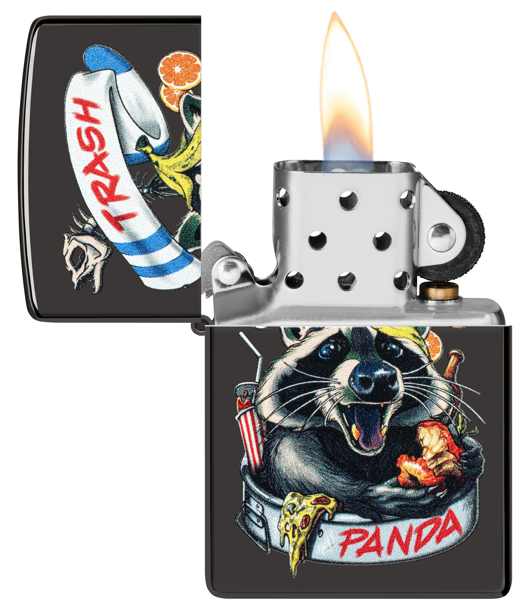 Zippo Masked Bandit Design Ebony Windproof Lighter
