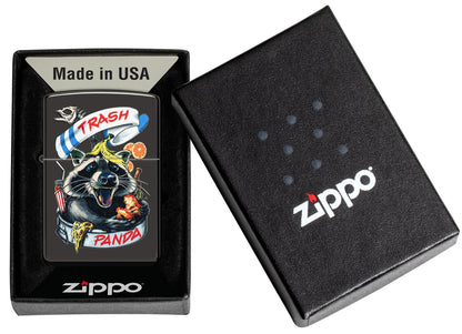 Zippo Masked Bandit Design Ebony Windproof Lighter