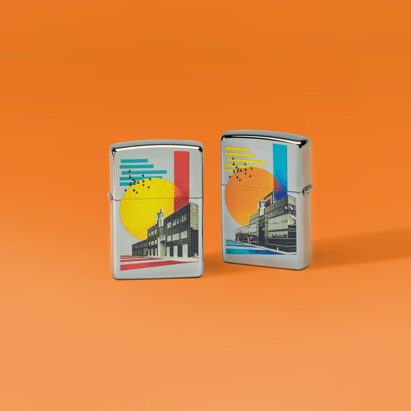 Zippo Pop HQ Design High Polish Chrome Windproof Lighter