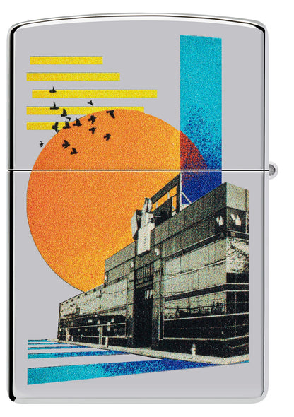 Zippo Pop HQ Design High Polish Chrome Windproof Lighter