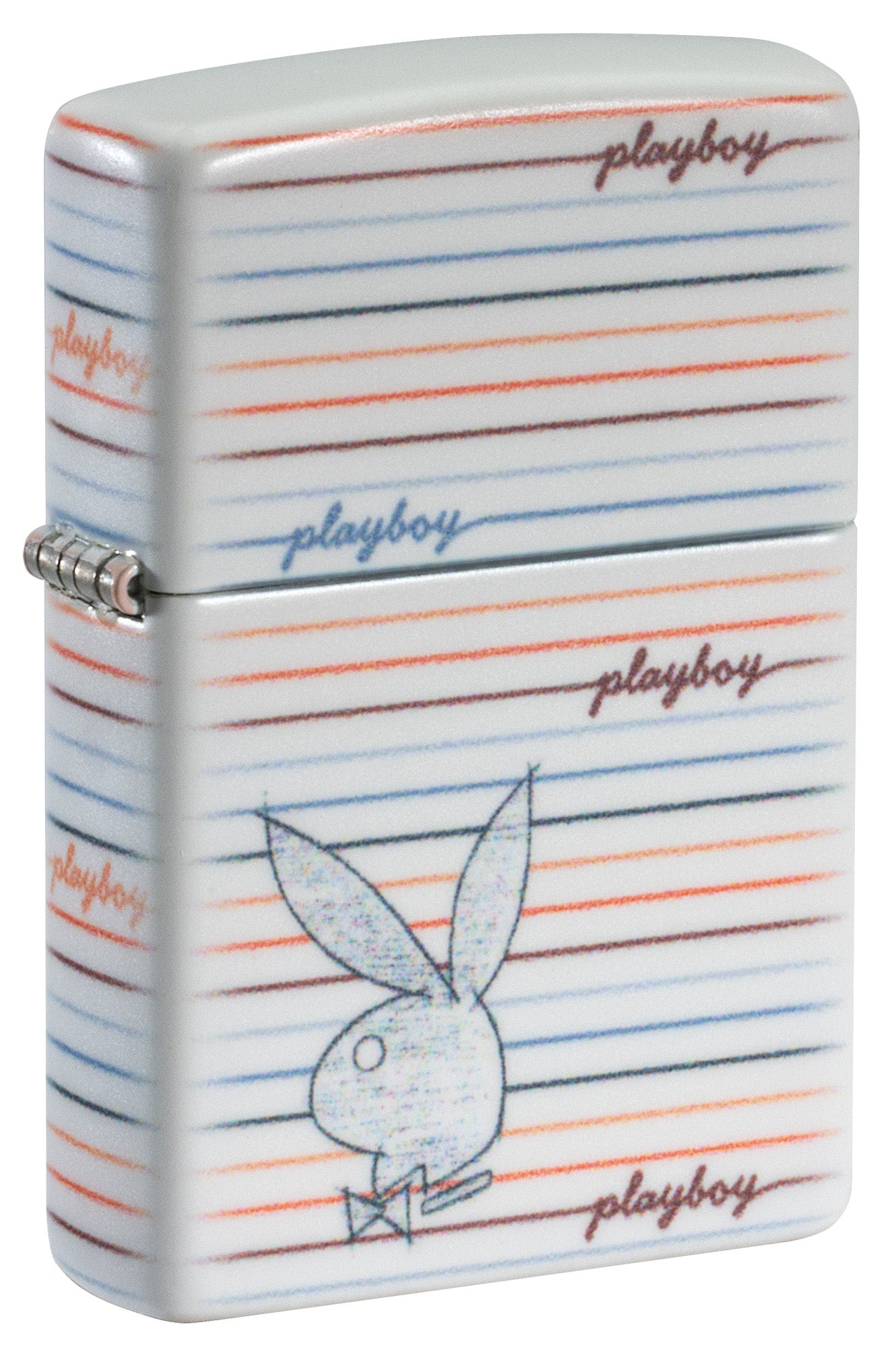 Zippo Playboy Sketch Design White Matte Windproof Lighter