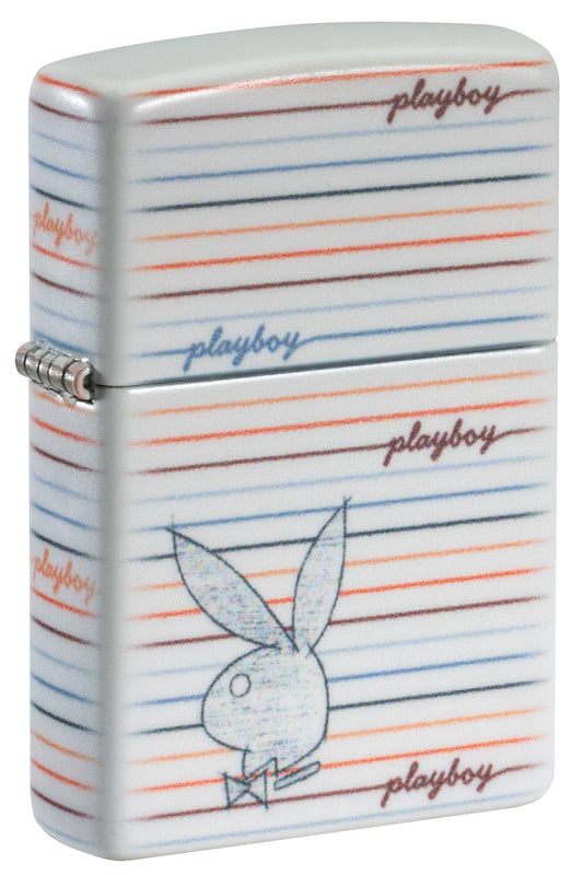 Zippo Playboy Sketch Design White Matte Windproof Lighter