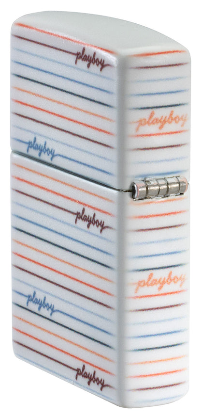 Zippo Playboy Sketch Design White Matte Windproof Lighter