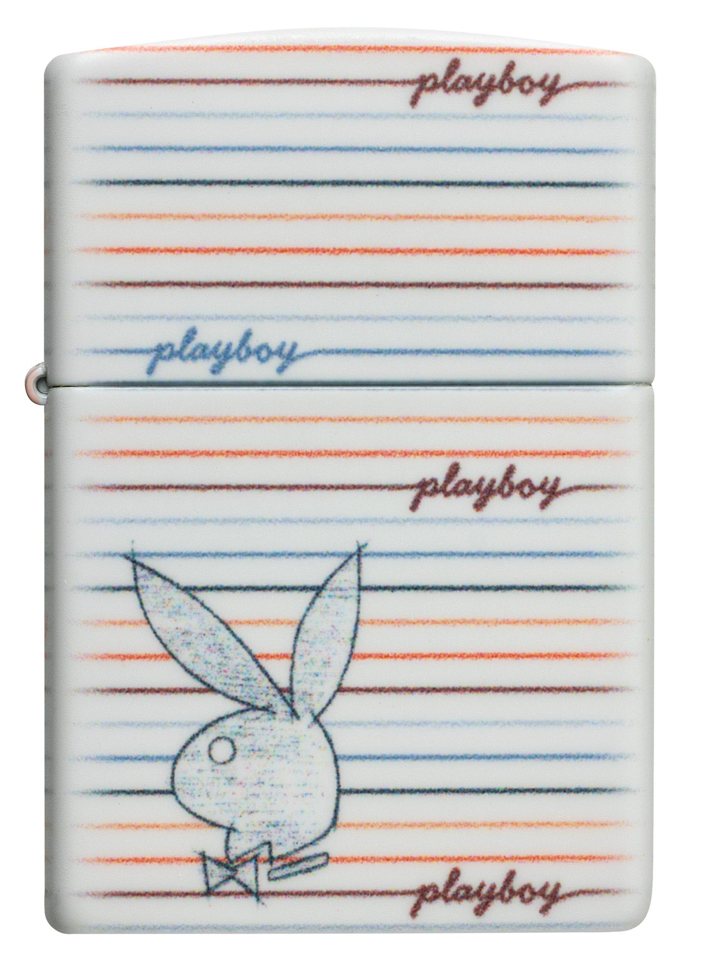 Zippo Playboy Sketch Design White Matte Windproof Lighter