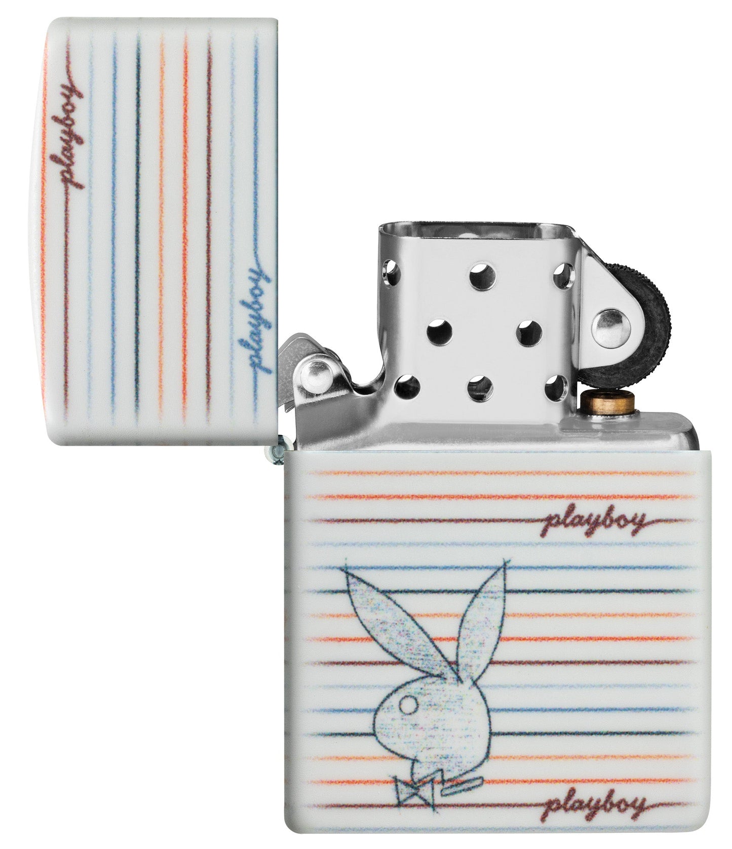 Zippo Playboy Sketch Design White Matte Windproof Lighter