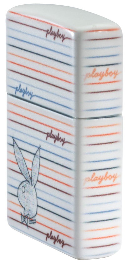 Zippo Playboy Sketch Design White Matte Windproof Lighter