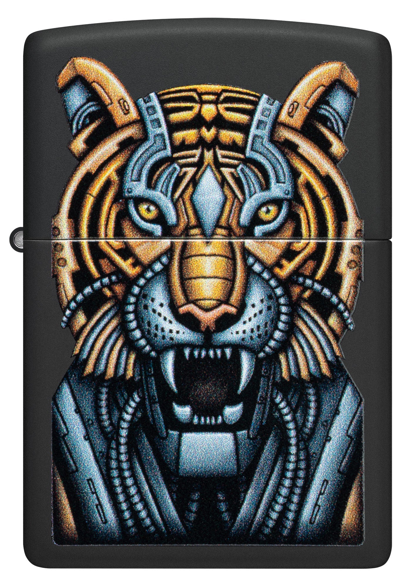 Zippo Bionic Tiger Design Black Matte Windproof Lighter