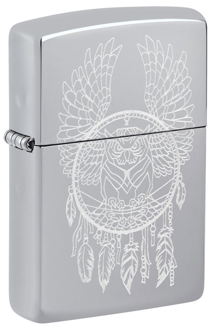 Zippo Dreamcatcher Design High Polish Chrome Windproof Lighter