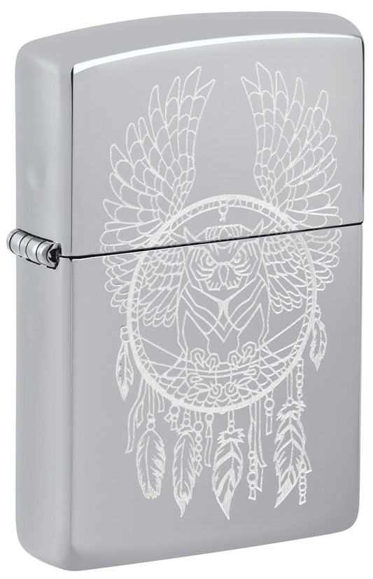 Zippo Dreamcatcher Design High Polish Chrome Windproof Lighter