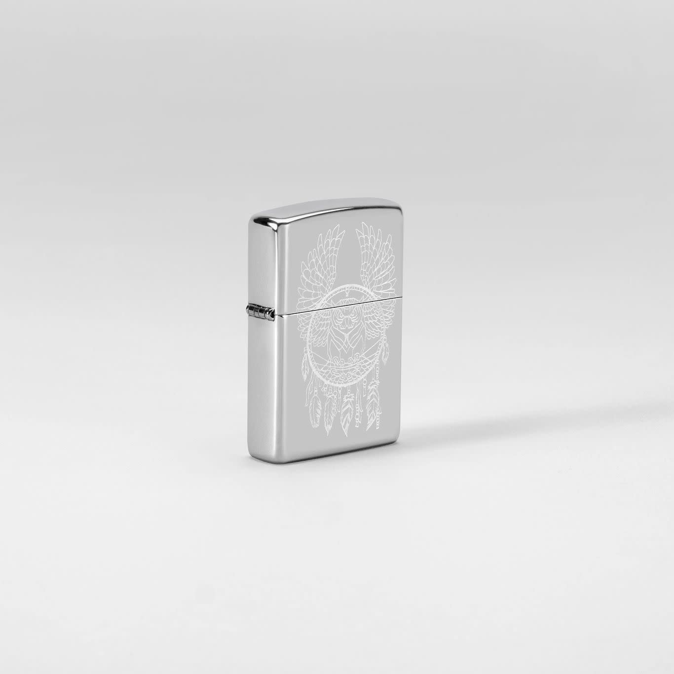 Zippo Dreamcatcher Design High Polish Chrome Windproof Lighter
