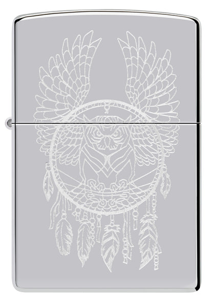 Zippo Dreamcatcher Design High Polish Chrome Windproof Lighter