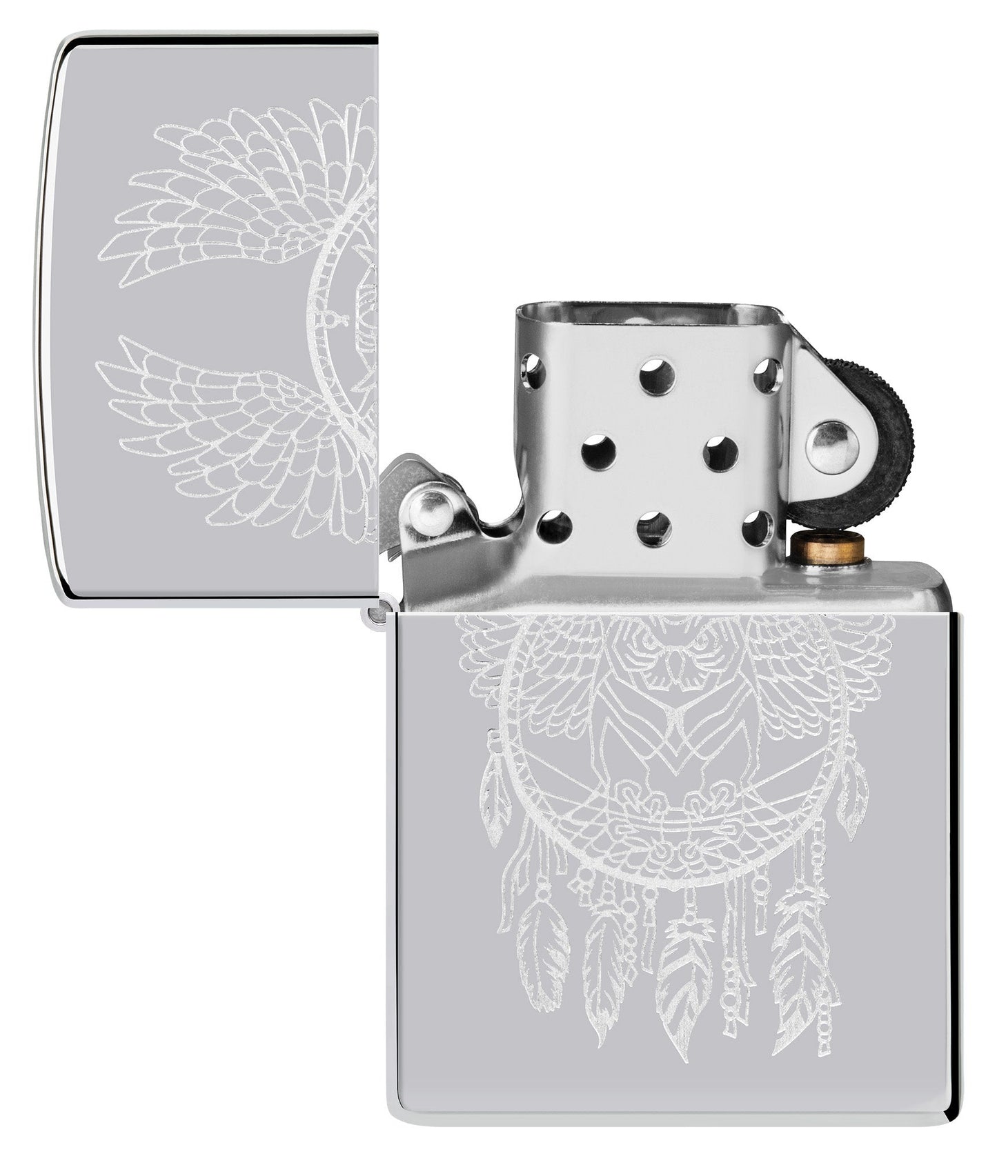 Zippo Dreamcatcher Design High Polish Chrome Windproof Lighter