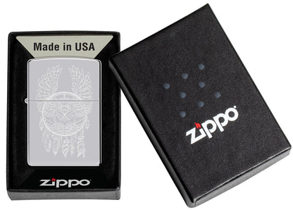 Zippo Dreamcatcher Design High Polish Chrome Windproof Lighter