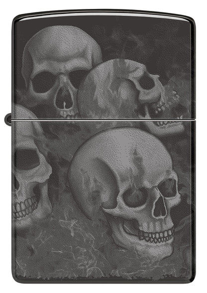 Zippo Skulls High Polish Black Windproof Lighter