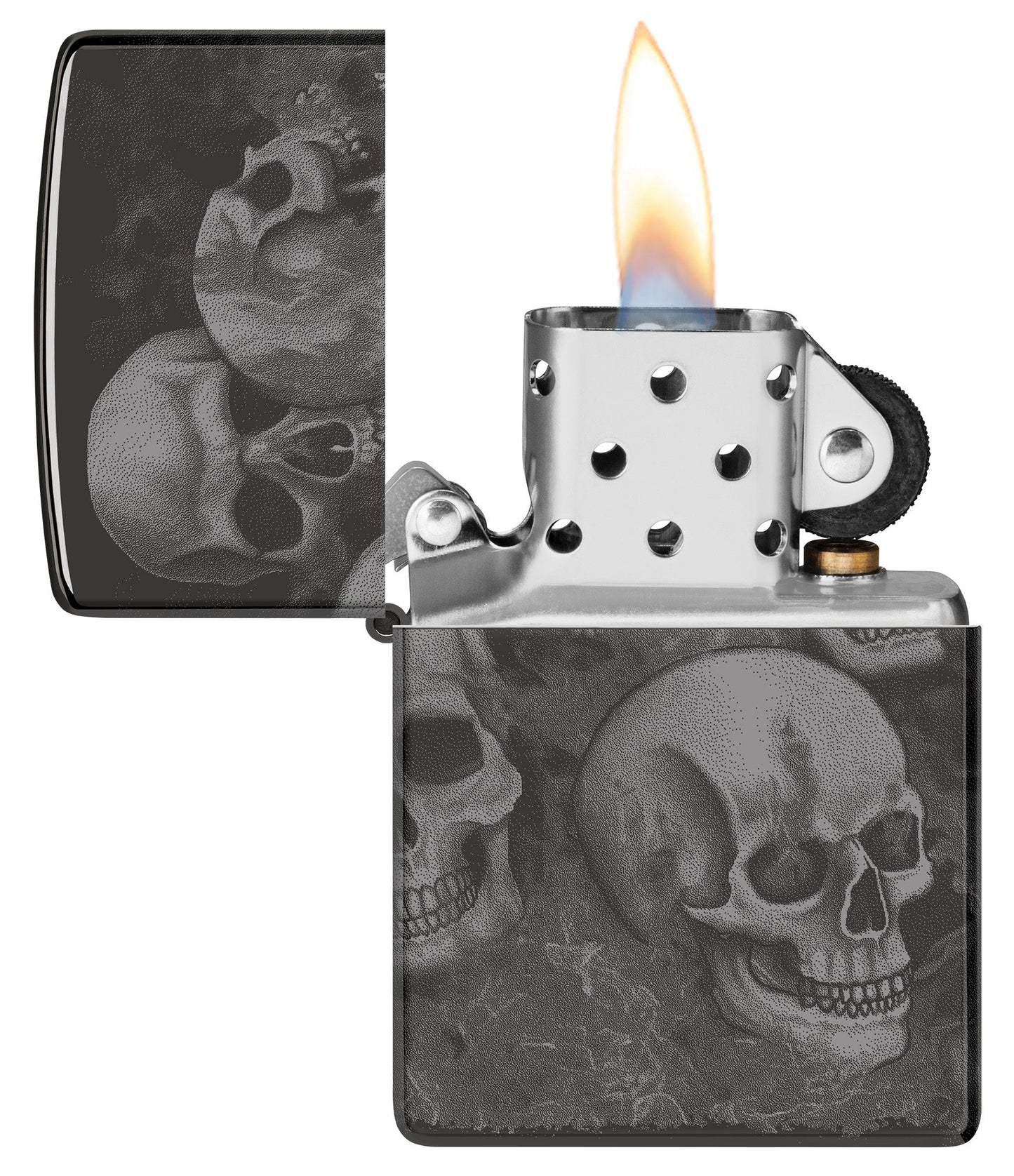 Zippo Skulls High Polish Black Windproof Lighter
