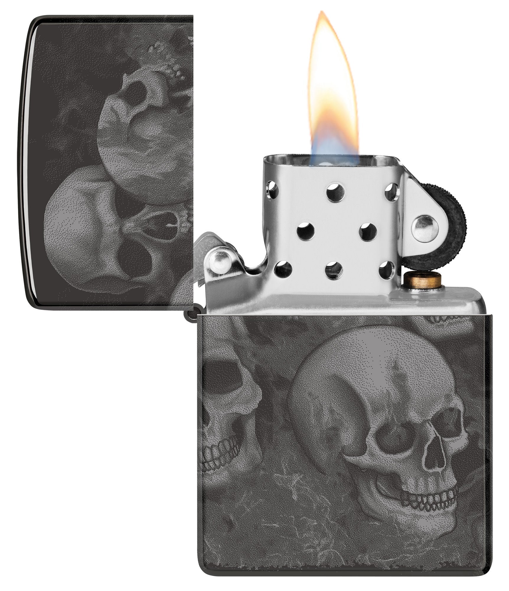 Zippo Skulls High Polish Black Windproof Lighter