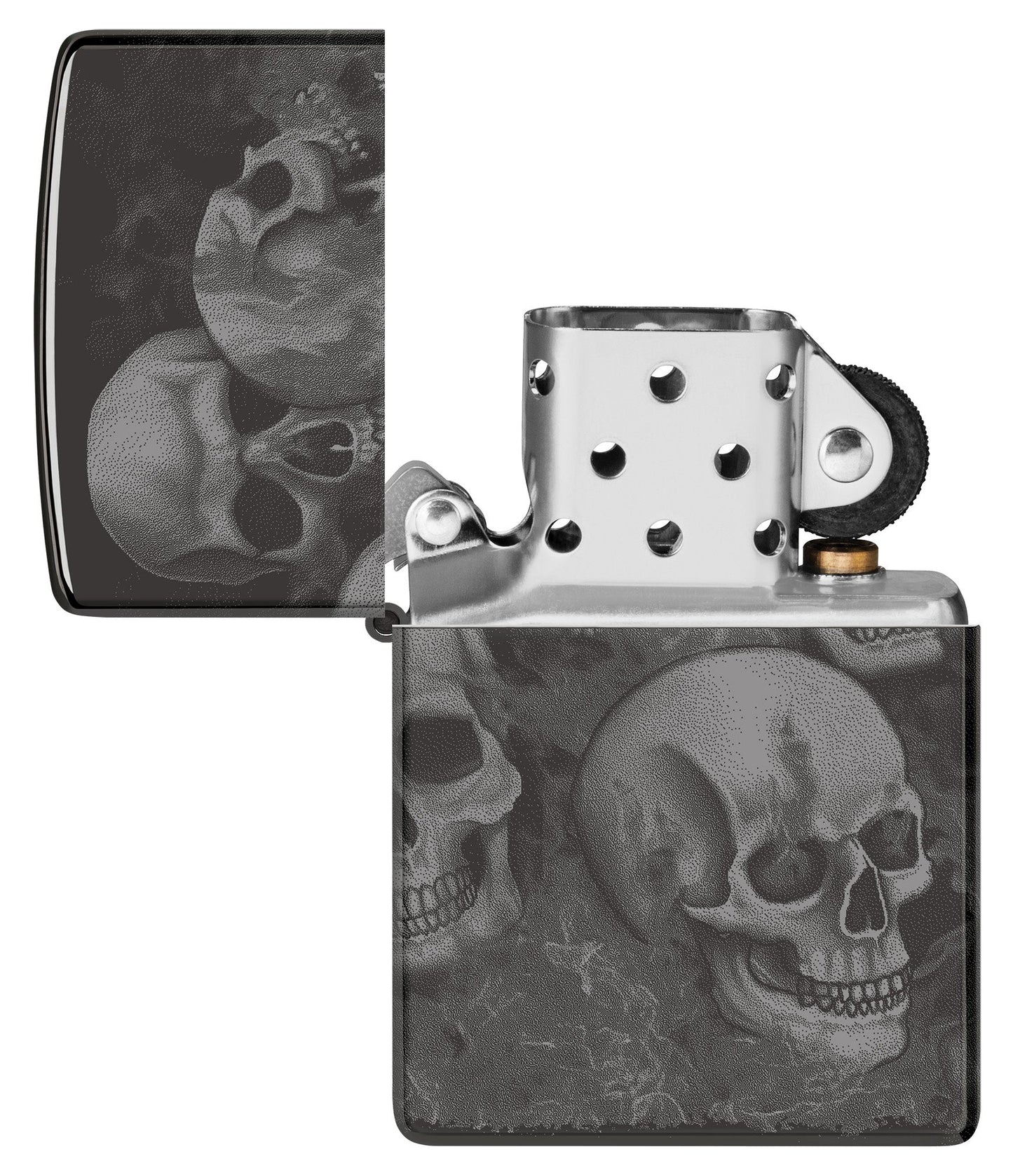 Zippo Skulls High Polish Black Windproof Lighter