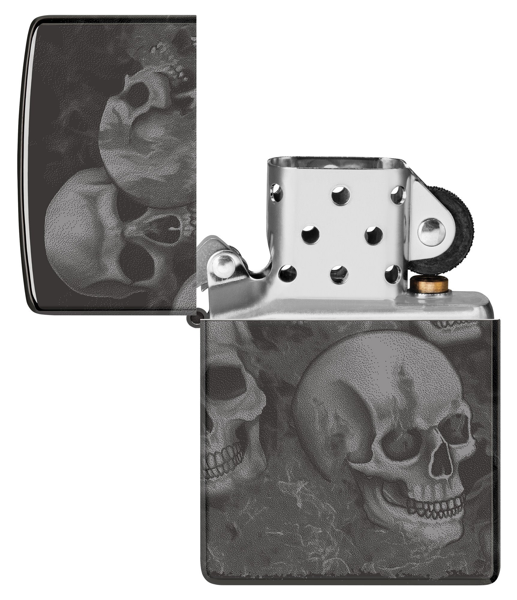 Zippo Skulls High Polish Black Windproof Lighter