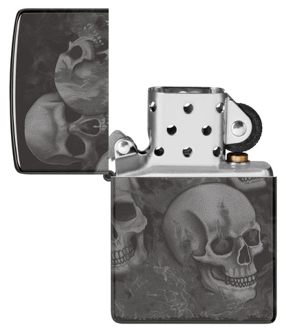 Zippo Skulls High Polish Black Windproof Lighter