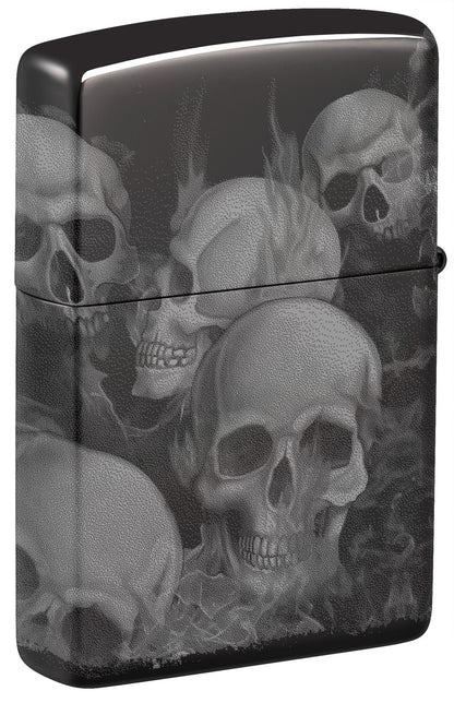 Zippo Skulls High Polish Black Windproof Lighter