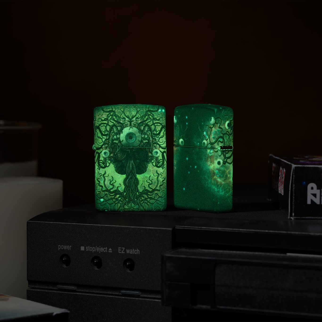 Zippo Evil Eye Design 540 Glow in the Dark Windproof Lighter