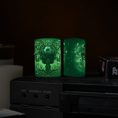 Zippo Evil Eye Design 540 Glow in the Dark Windproof Lighter