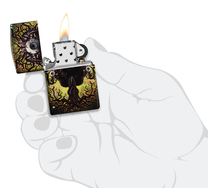 Zippo Evil Eye Design 540 Glow in the Dark Windproof Lighter