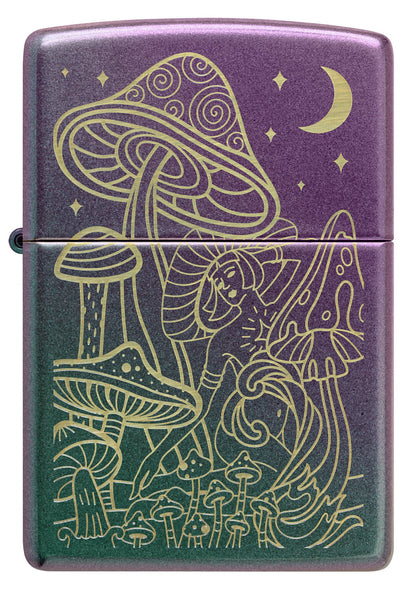 Zippo Laser Mushrooms Design Iridescent Windproof Lighter
